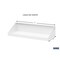 Triton Products 18 In. W x 6-1/2 In. D White Epoxy Coated Steel Shelf for LocBoard 56186-WHT - alternate 3